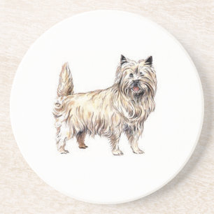 Porta-copos De Arenito Cairn Terrier