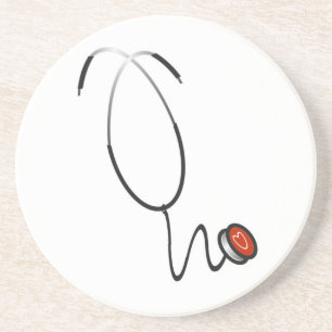 Porta-copos De Arenito Camisetas e presentes do estetoscópio