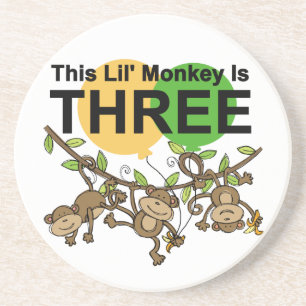 Porta-copos De Arenito Camisetas e presentes para aniversário de 3 anos d