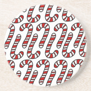 Porta-copos De Arenito Candy Canes