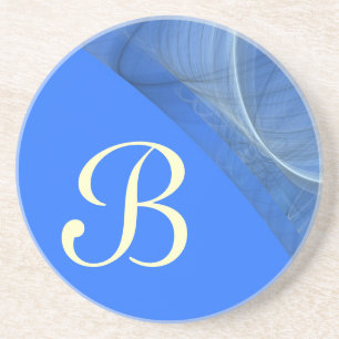 Porta-copos De Arenito Cantinho Fratural Série 11-Azul porta copos-1 de c