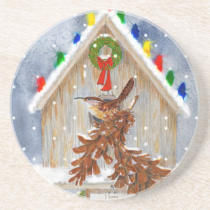 Porta-copos De Arenito Casa doce Home