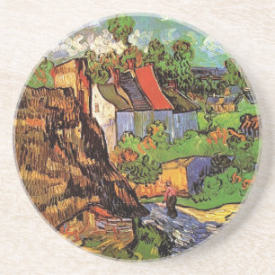 Porta-copos De Arenito Casas em Auvers, Vincent van Gogh. Vila