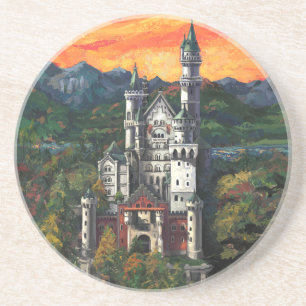 Porta-copos De Arenito Castelo Schloss Neuschwanstein