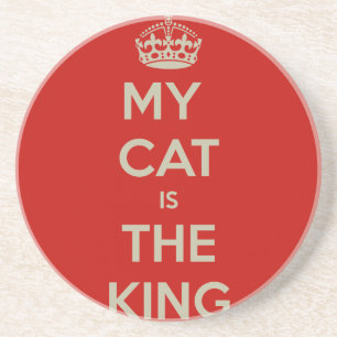 Porta-copos De Arenito Cat Qoute