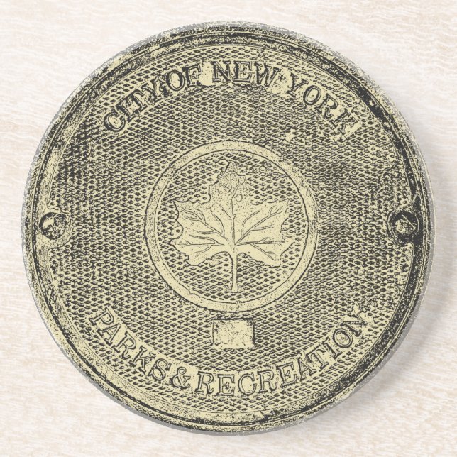 Porta-copos De Arenito Central Park NYC (Frente)