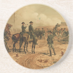 Porta-copos De Arenito Cerco da guerra civil de Atlanta por Thure de