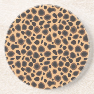 Porta-copos De Arenito Cheetah Pattern