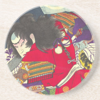 Porta-copos De Arenito Chikanobu Samurai 3:5