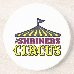 Porta-copos De Arenito Circo de Shriners
