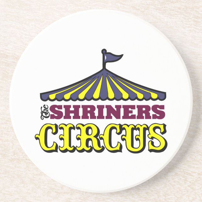 Porta-copos De Arenito Circo de Shriners (Frente)