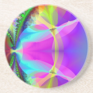 Porta-copos De Arenito Círculo interior colorido