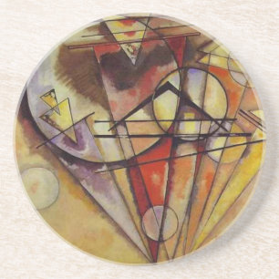 Porta-copos De Arenito Círculos de Abstrato Kandinsky