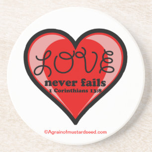 Porta-copos De Arenito Citações Cristãs Inspiradoras