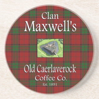 Porta-copos De Arenito Clan Maxwell's Old Caerlaverock Coffee Co.