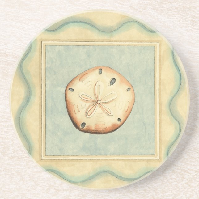 Porta-copos De Arenito Coletor de Shell (Frente)