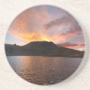 Porta-copos De Arenito Columbine Lake Sunrise - Weminuche Wilderness