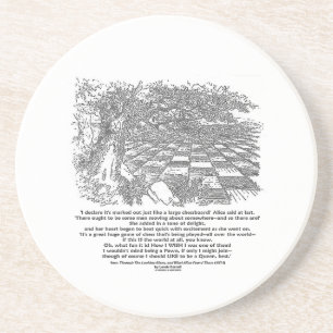 Porta-copos De Arenito Como um grande jogo do tabuleiro de xadrez do país