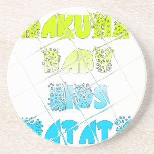 Porta-copos De Arenito Cores Felizes Hakuna Matata Hakunamatata - Estrela