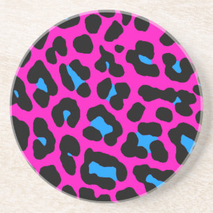 Porta-copos De Arenito Corey Tiger Anos 80 Padrão de Manchas de Leopardo