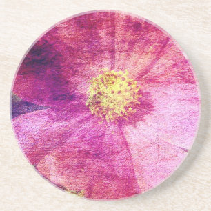 Porta-copos De Arenito Cosmo Flower