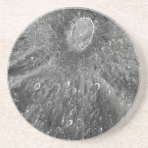 Porta-copos De Arenito Cratera lunar Tycho do impacto na lua da terra