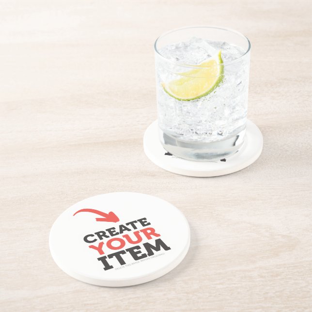 Porta-copos De Arenito CRIE-O-SEU DIY Personalizado envie seu design (Lateral)