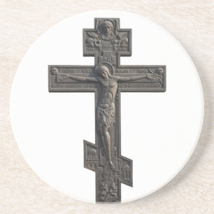 Porta-copos De Arenito Cruz ortodoxa russa