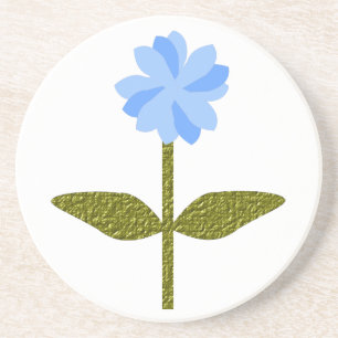 Porta-copos De Arenito Daisy Flower Bonito Portas copos azuis