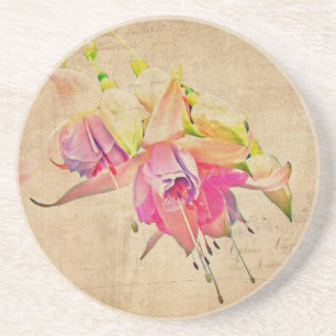 Porta-copos De Arenito Dança No Vento - Flores De Fuchsia