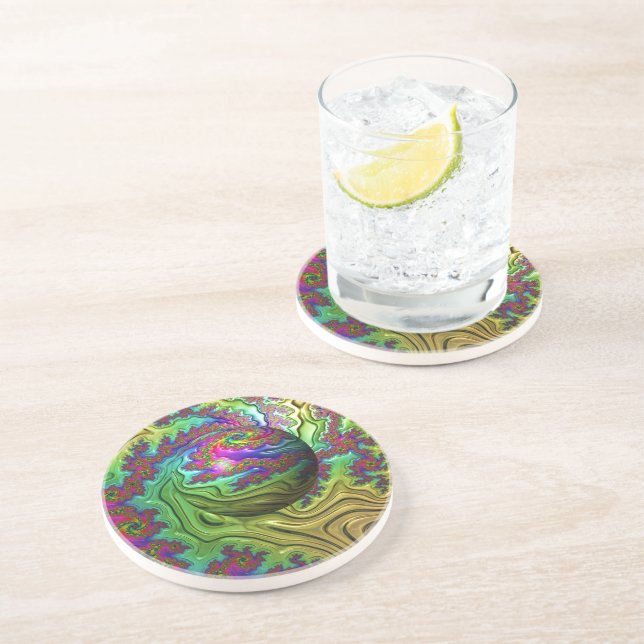 Porta copos de arenito de Cloudstorm cósmico (Lateral)