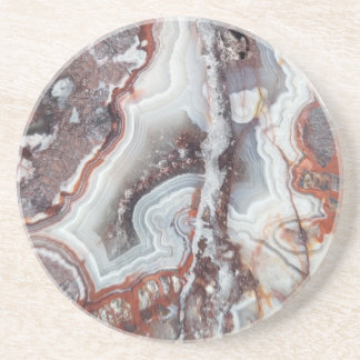 Porta copos de arenito de Lace Agate mexicano