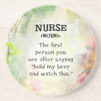 Porta-copos De Arenito Definição de uma enfermeira