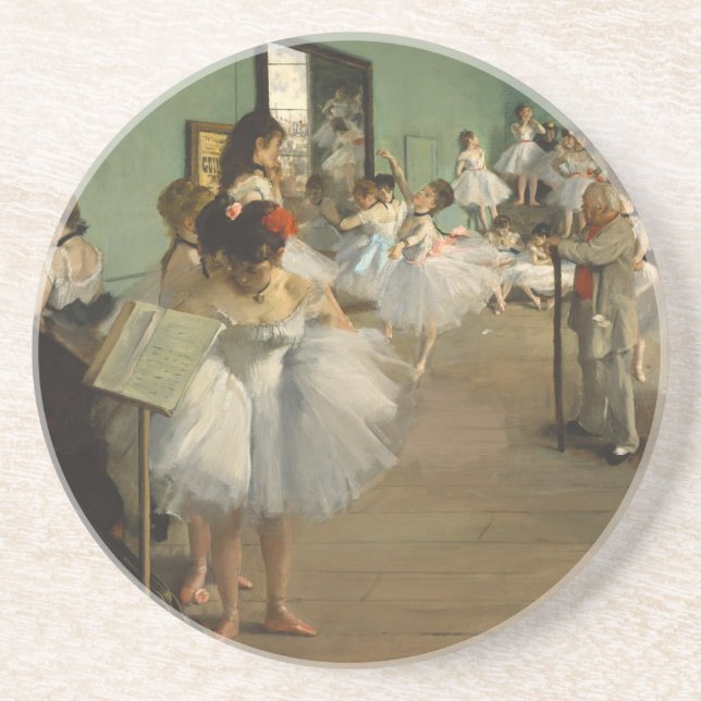 Porta-copos De Arenito Degas Dance Class Balés Dancers Ballerina Art (Frente)