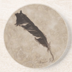 Porta-copos De Arenito Design de Raven's Feather Bird-lover