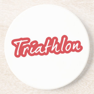 Porta-copos De Arenito design de Triathlon legal