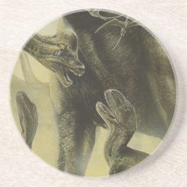 Porta-copos De Arenito Dinossauros Antigos, Torvosaurus e Brachiosaurus
