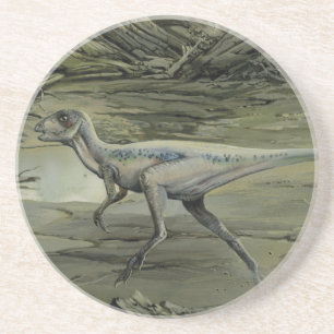 Porta-copos De Arenito Dinossauros Vintage, um Hypsilophodon Cretáceo
