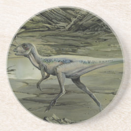 Porta-copos De Arenito Dinossauros Vintage, um Hypsilophodon do Cretáceo