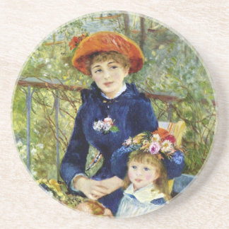 Porta-copos De Arenito Duas Irmãs (No Terraço) De Pierre Renoir