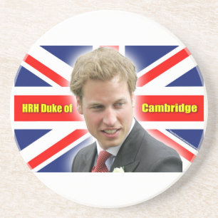 Porta-copos De Arenito Duque HRH de Cambridge - Incrível!