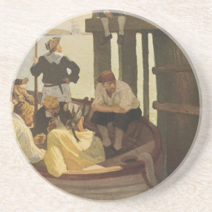Porta-copos De Arenito Em Queen's Ferry por NC Wyeth, Piratas Vintage