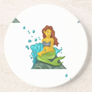 Porta-copos De Arenito emoji mermaid