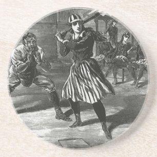 Porta-copos De Arenito Esportes Vintage, equipes vitorianas de beisebol f