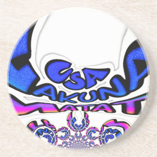 Porta-copos De Arenito Estados Unidos Uma bela design de citação de texto