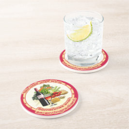 Porta-copos De Arenito Este Cook usa Vinho