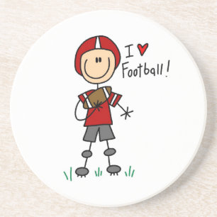 Porta-copos De Arenito Eu Amo Futebol