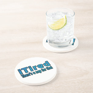 Porta-copos De Arenito Eu Cansei Há um cochilo para isso