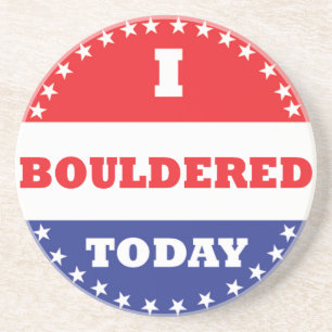 Porta-copos De Arenito Eu Engordei Hoje