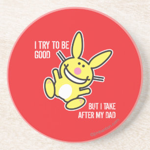 Porta-copos De Arenito Eu Fico Depois Do Meu Pai